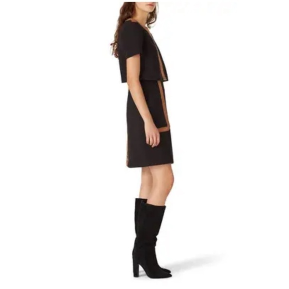 Toccin Black Faux Suede Sheath - Picture 2 of 16